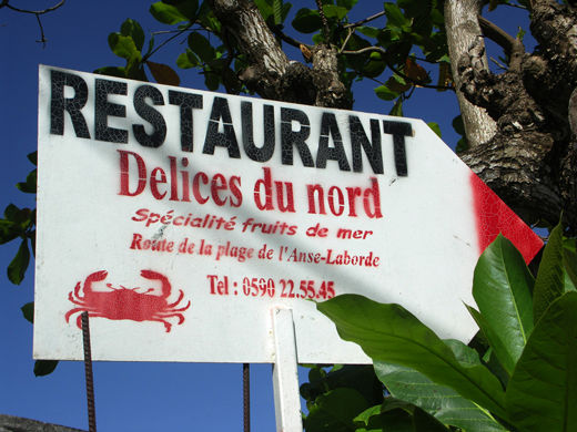 Pancarte du Restaurant les Délices du Nord